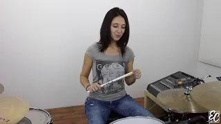 Emmanuelle Caplette: Drum Lesson Sextuplet Routine FREE (English 2016)