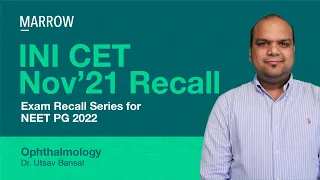 Exam Recall Series (INI CET Nov '21) - Ophthalmology