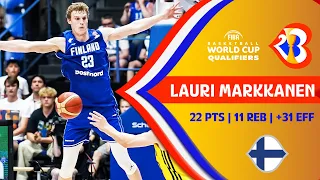 Lauri Markkanen on another level?!  💯 Double-Double (22 PTS - 11 REB) vs. Sweden