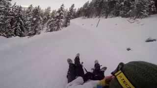 In slitta sulla pista più lunga dell'Alto Adige