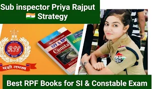 strategy and Books for RPF Sub inspector/ Constable ✓ Sub inspector Priya Rajput 🇮🇳