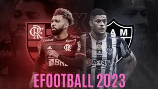 CAMPEONATO BRASILEIRO FLAMENGO X ATLÉTICO-MG - EFOOTBALL 2023 - SIMULAÇÃO - PS4