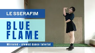 #TWINTORIAL | LE SSERAFIM - Blue Flame [Mirrored + Slowed Tutorial] | Trifena & Trifosa