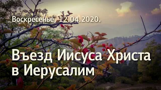 Въезд Христа в Иерусалим. Служение. Утро. 12.04.2020.