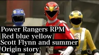 Power Rangers Rpm Scott Flynn Summer red blue yellow rangers rpm