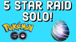 SOLOING A 5 STAR RAID IN POKÉMON GO!!!