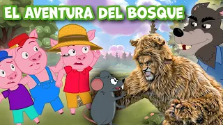 El Aventura Del Bosque : El León y el Ratón y más 🦁🐭 | Cuentos infantiles para dormir en Español