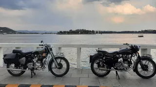 g2 Bullet 350 1954 & 1962 review and  startup at Udaipur #udaipur #vintagebullet #vintagemotorcycles