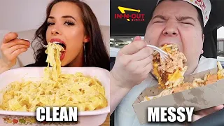 CLEAN VS MESSY MUKBANGERS!