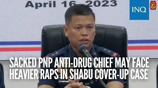 Sacked PNP anti-drug chief may face heavier raps in shabu cover-up case