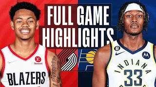 Indiana Pacers vs. Portland Trail Blazers Full Game Highlights | Jan 6 | 2023 NBA Season
