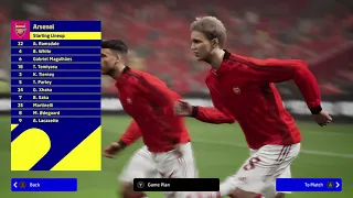 eFootball 2022 XBOX SERIES X Arsenal vs Manchester United 4K