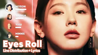 (G)I-DLE - Eyes Roll (Line Distribution + Lyrics Karaoke) PATREON REQUESTED