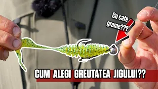 IMPORTANTA GREUTATII JIGULUI pentru PESCUITUL SALAULUI...