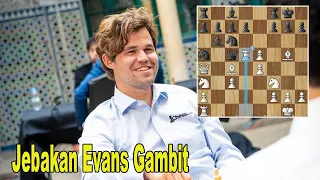 Jebakan Evans Gambit, di Tangan SUper GM || Carlsen Vs Anand || Casablanca Chess 2024
