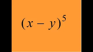 how to Expand (x-y)^5,  Binomial Expansion, Algebra (Factoring and Distribution), Math Tutoring