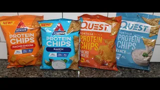 Blind Taste Test: Atkins vs Quest Protein Chips Nacho Cheese & Ranch