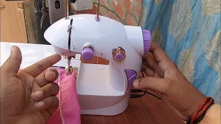 how to use mini sewing machine for beginners | mini silai machine chalane ka tarika |