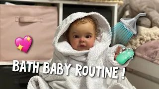 Реборн Ева искупалась! 🧼🤪 Bath Baby Routine! Неделя Влогов День 1