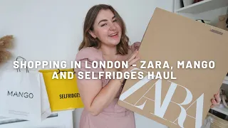 COME SHOPPING WITH ME IN LONDON - ZARA, MANGO AND SELFRIDGES HAUL | PetiteElliee