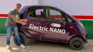 Electric TATA Nano prototype full details and test drive - King Indian