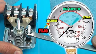 Cómo REGULAR PRESOSTATO de bomba de agua (calibrar presión)  FÁCIL