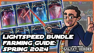 The Comprehensive Lightspeed Bundle Farming Guide for Spring 2024 in SWGOH!