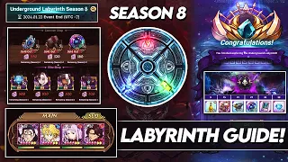 *VERY EASY* Complete LABYRINTH Guide Season 8! Full Clear Explanations! (7DS Guide) 7DS Grand Cross