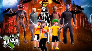 JOGANDO como CRIANÇAS PERDIDAS no HALLOWEEN do GTA 5! (mods)