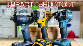 Impact Shootout: Festool vs Makita vs DeWalt