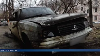 В Ангарске сгорел автомобиль