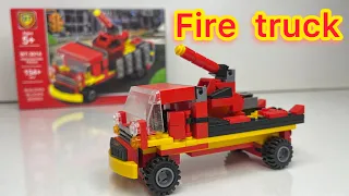 how to build Lego fire rescue trucks!lego speed build