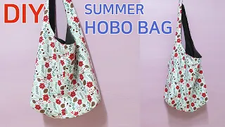 DIY Summer hobo bag/Hobo bag tutorial/여름 호보백만들기/가볍고 예쁜 여름가방 만들기[jsdaily]