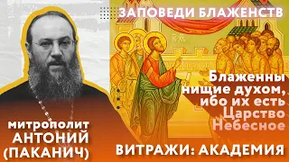 ЗАПОВЕДИ БЛАЖЕНСТВ: Блаженны нищие духом | Митрополит Антоний (Паканич) | ТЕОВЛОГ