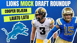 Detroit Lions Mock Draft Roundup Ft. Cooper DeJean, Laiatu Latu, Jared Verse, & Kool-Aid McKinstry