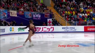 Yuliya Lipnitskaya - huge 3T pre-rotation