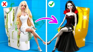 💝 BARBIE VS. VAMPIRO 🖤 Ken Ama a Noiva Vampira 😱 Transformações de Ricos e Pobres, Yay Time!