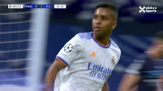 Champions League 04/05/2022 / Goal Rodrygo against Manchester City