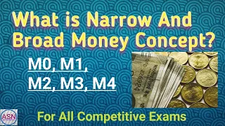 Narrow Money And Broad Money Concept- M0, M1, M2, M3, M4 | General Awareness.