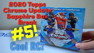 2020 Topps Chrome Update Sapphire - Box Break #5! COOL RC!