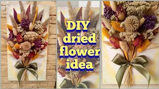 Удивительно красивая идея из сухоцветов. Панно своими руками. DIY dried flower idea.