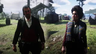 Dutch and Susan don't like when Arthur goes around killing everyone - Red Dead Redemption 2