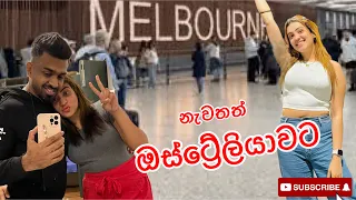 නැවතත් australia ට ආවා | flight එකේ කාපු කෑම |