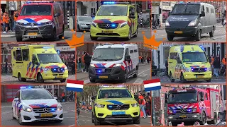 Koningsdag 2023: Grote brand & Vele hulpdiensten met spoed tijdens drukke Koningsdag in Amsterdam!!
