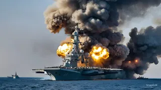 1 minute ago! Ukraine's Newest F-16C Blows Up Russia's Largest Aircraft Carrier for the First Time!