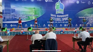 Чемпионат мира по гиревому спорту.Узбекистан,г.Хива 2023.Длинный цикл,ветераны