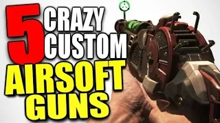 5 Crazy Custom Airsoft Guns - Call of Duty Raygun, Crossbow Sniper & More