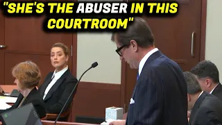 Johnny Depps Lawyer DESTROYS Amber Heard Points Right At Her "She Is The Abuser In This Courtroom"