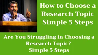 How to Choose Research Topic | Computer Science | M Milton Joe | PhD Guidance