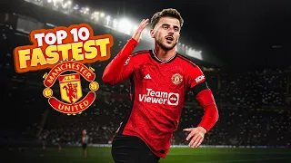 10 FASTEST Manchester United Players 2023!
